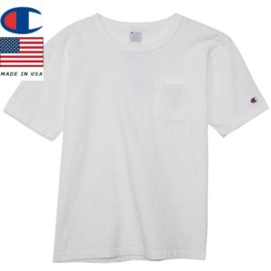 チャンピオン T1011 ティーテンイレブン ポケット付き US Tシャツ MADE IN USA C5-B303 ホワイト リブラセレクトストア libra select store libra-ss LBR 浜松