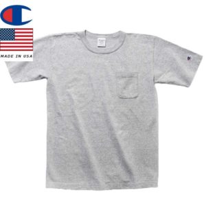チャンピオン T1011 ティーテンイレブン ポケット付き US Tシャツ MADE IN USA C5-B303 オックスフォードグレー リブラセレクトストア libra select store libra-ss LBR 浜松