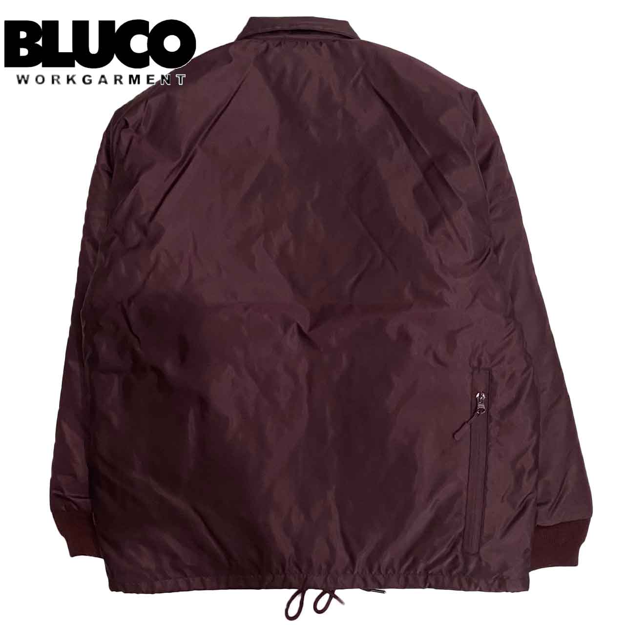 BLUCO/ブルコ　キルティングコーチジャケット　ブラック　XL