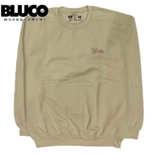 BLUCO ブルコ SWEAT SHIRTS -logo stitch- スウェットシャツ -ロゴステッチ- OL-910-022 SAND サンド リブラセレクトストア libra select store libra-ss LBR 浜松
