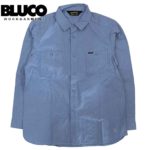 BLUCO ブルコ CHAMBRAY WORK SHIRTS L\S シャンブレー ワークシャツ ロングスリーブ 長袖 1121 BLUE ブルー リブラセレクトストア libra select store libra-ss LBR 浜松