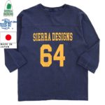 Good On × SIERRA DESIGNS グッドオン×シエラデザイン コラボTシャツ 80's FOOTBALL TEE Light Navy/Orange made in Japan 1523 リブラセレクトストア libra select store libra-ss LBR 浜松