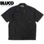 BLUCO ブルコ STANDARD WORK SHIRT S/S スタンダード ワークシャツ ショートスリーブ 半袖 0108 BLACK ブラック リブラセレクトストア libra select store libra-ss LBR 浜松