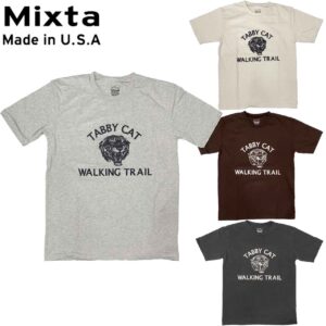 MIXTA ミクスタ CREWNECK T-SHIRTS Tシャツ 半袖 TABBY CAT SS MADE IN USA R2409 リブラセレクトストア libra select store libra-ss LBR 浜松