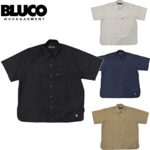 BLUCO ブルコ GARAGE WORK SHIRT S/S ガレージ ワークシャツ 半袖 153-21-006 リブラセレクトストア libra select store libra-ss LBR 浜松