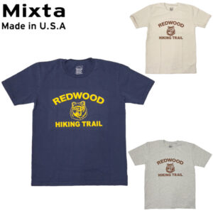 MIXTA ミクスタ CREWNECK T-SHIRTS Tシャツ 半袖 REDWOOD MADE IN USA R2512 リブラセレクトストア libra select store libra-ss LBR 浜松