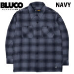 BLUCO ブルコ OMBRE CHECK FLANNEL SHIRT オンブレーチェック ネルシャツ 長袖 155-11-047 リブラセレクトストア libra select store libra-ss LBR 浜松