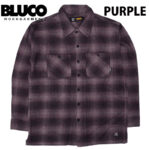 BLUCO ブルコ OMBRE CHECK FLANNEL SHIRT オンブレーチェック ネルシャツ 長袖 155-11-047 リブラセレクトストア libra select store libra-ss LBR 浜松