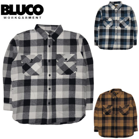BLUCO ブルコ BUFFALO CHECK FLANNEL SHIRT バッファローチェック ネルシャツ 長袖 155-11-048 リブラセレクトストア libra select store libra-ss LBR 浜松