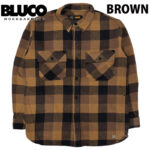 BLUCO ブルコ BUFFALO CHECK FLANNEL SHIRT バッファローチェック ネルシャツ 長袖 155-11-048 リブラセレクトストア libra select store libra-ss LBR 浜松