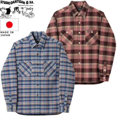 STUDIO D'ARTISAN ステュディオ・ダ・ルチザン ヘビーウェイトフランネルシャツ 5735 リブラセレクトストア libra select store libra-ss LBR 浜松