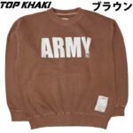 TOP KHAKI トップカーキ ARMY クルーネック スウェット TK253C01 リブラセレクトストア libra select store libra-ss LBR 浜松
