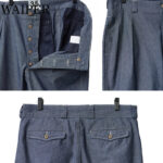WAIPER.inc ワイパー フランス軍 1950～60年代 M-52 シャンブレー ツータック トラウザー WP139 リブラセレクトストア libra select store libra-ss LBR 浜松