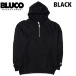 BLUCO ブルコ HEAVY PILE HALF ZIP SWEAT HOODIE スウェット ハーフジップ フーディ パーカー 155-13-028 リブラセレクトストア libra select store libra-ss LBR 浜松