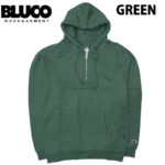BLUCO ブルコ HEAVY PILE HALF ZIP SWEAT HOODIE スウェット ハーフジップ フーディ パーカー 155-13-028 リブラセレクトストア libra select store libra-ss LBR 浜松