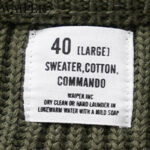 WAIPER.inc ワイパー 再現品 米軍 U.S.M.C コットンニット コマンドセーター WP1029 リブラセレクトストア libra select store libra-ss LBR 浜松