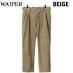 WAIPER.inc ワイパー 再現品 フランス軍 1950～60年代 M-52 ツータック コーデュロイ トラウザー テーパードシルエット WP128 リブラセレクトストア libra select store libra-ss LBR 浜松