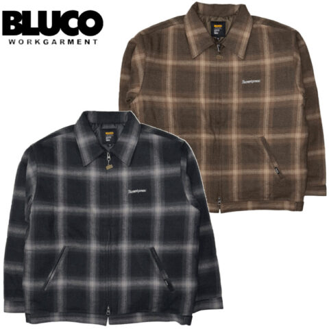 BLUCO ブルコ OMBRE CHECK WINTER WORK JACKET オンブレーチェック ワークジャケット 157-31-038 リブラセレクトストア libra select store libra-ss LBR 浜松