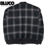 BLUCO ブルコ OMBRE CHECK BOMBER JACKET オンブレーチェック ボンバージャケット 157-31-039 リブラセレクトストア libra select store libra-ss LBR 浜松