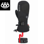 686 シックスエイトシックス MENS GORE-TEX LEATHER LINEAR MITT メンズ ゴアテックス レザー ミトン M4WNGLV139blk リブラセレクトストア libra select store libra-ss LBR 浜松