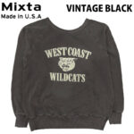 MIXTA ミクスタ WILD CATS CREW NECK SWEAT RAGRAN スウェット シャツ MADE IN USA R257 リブラセレクトストア libra select store libra-ss LBR 浜松