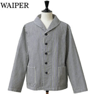 WAIPER.inc ワイパー 米軍 U.S.NAVY PRISONER ヒッコリーショールカラージャケット MADE OF“KAIHARA DENIM” WP1127 リブラセレクトストア libra select store libra-ss LBR 浜松
