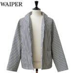 WAIPER.inc ワイパー 米軍 U.S.NAVY PRISONER ヒッコリーショールカラージャケット MADE OF“KAIHARA DENIM” WP1127 リブラセレクトストア libra select store libra-ss LBR 浜松