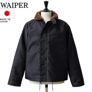 WAIPER.inc ワイパー 忠実復刻 米軍 U.S.NAVY N-1 デッキジャケット 前期型 NAVY アルパカライニング 日本製 WP125 リブラセレクトストア libra select store libra-ss LBR 浜松