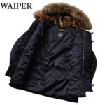 WAIPER.inc ワイパー 再現品 米軍 AIR CREW N-3A フライトジャケット リアルファー WP148 リブラセレクトストア libra select store libra-ss LBR 浜松
