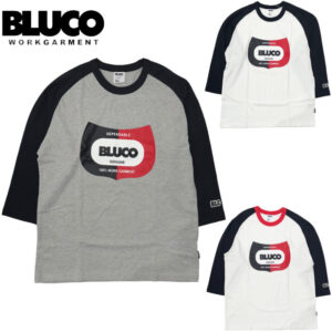BLUCO ブルコ ドライコットン ラグラン3/4スリーブ Tシャツ -Champ- 161-12-023 リブラセレクトストア libra select store libra-ss LBR 浜松