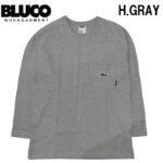 BLUCO ブルコ ドライコットン ラグラン ポケットTシャツ L/S -BLC- 161-12-026 リブラセレクトストア libra select store libra-ss LBR 浜松