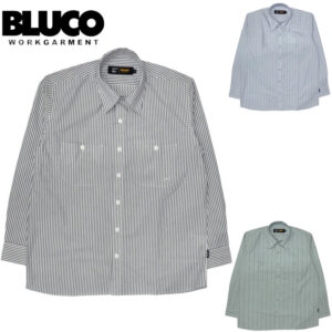 BLUCO ブルコ スタンダードワークシャツ L/S Stripe 161-11-119 リブラセレクトストア libra select store libra-ss LBR 浜松