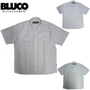 BLUCO ブルコ スタンダードワークシャツ S/S Stripe 163-21-118 リブラセレクトストア libra select store libra-ss LBR 浜松