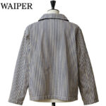 WAIPER.inc ワイパー 米軍 U.S.NAVY PRISONER ヒッコリーショールカラージャケット MADE OF“KAIHARA DENIM” VINTAGE WASH WP1127C リブラセレクトストア libra select store libra-ss LBR 浜松