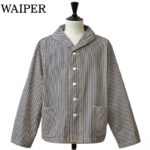 WAIPER.inc ワイパー 米軍 U.S.NAVY PRISONER ヒッコリーショールカラージャケット MADE OF“KAIHARA DENIM” VINTAGE WASH WP1127C リブラセレクトストア libra select store libra-ss LBR 浜松